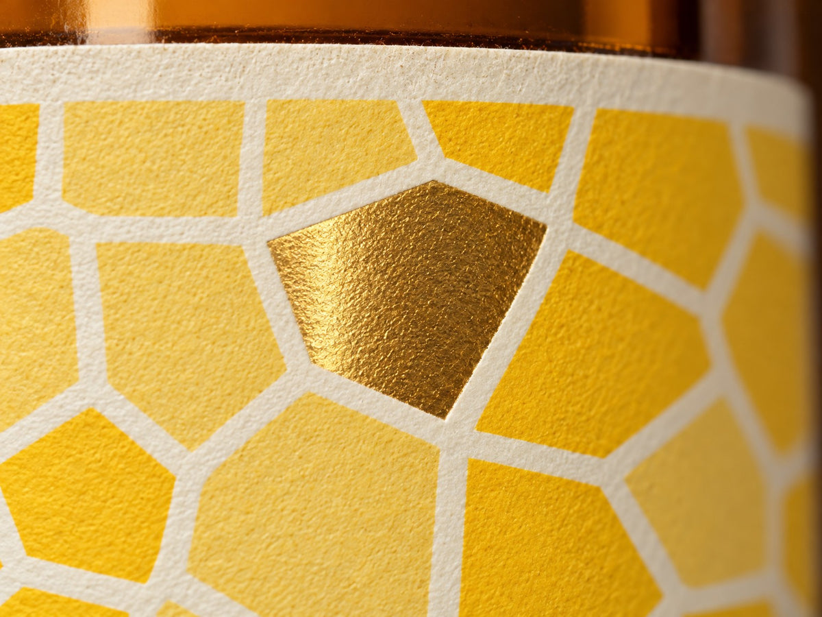 Gold foil on the Goldstone label