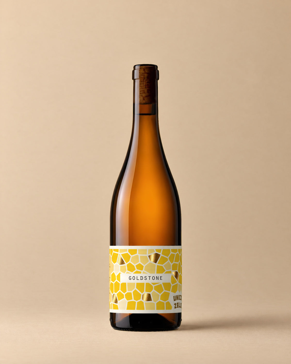 Goldstone Fiano 2025 bottle in the studio